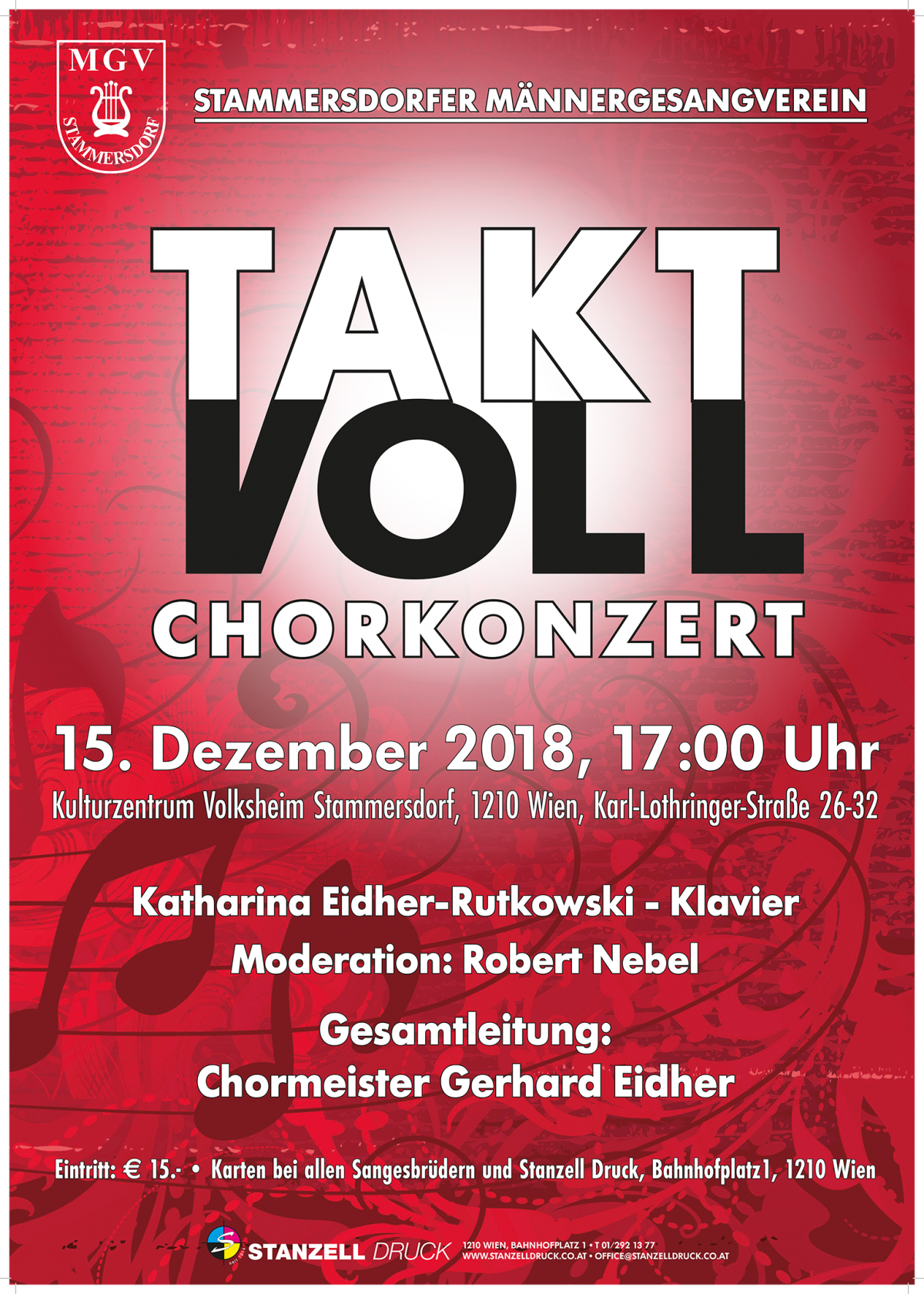 Chorkonzert des Stammersdorfer MGV